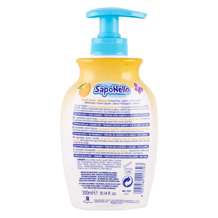 Saponello Baby Liquid Soap Apricot 300ml - Easy Pharmacy LLC