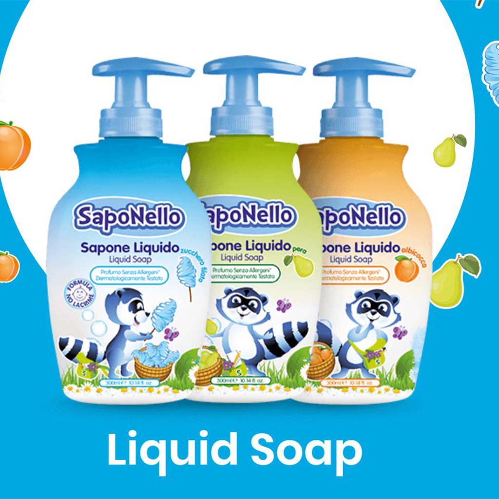 Saponello Baby Liquid Soap Cotton Candy 300ml - Easy Pharmacy LLC