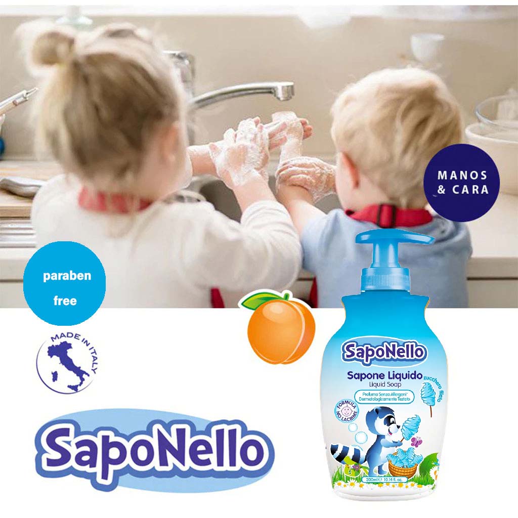 Saponello Baby Liquid Soap Cotton Candy 300ml - Easy Pharmacy LLC