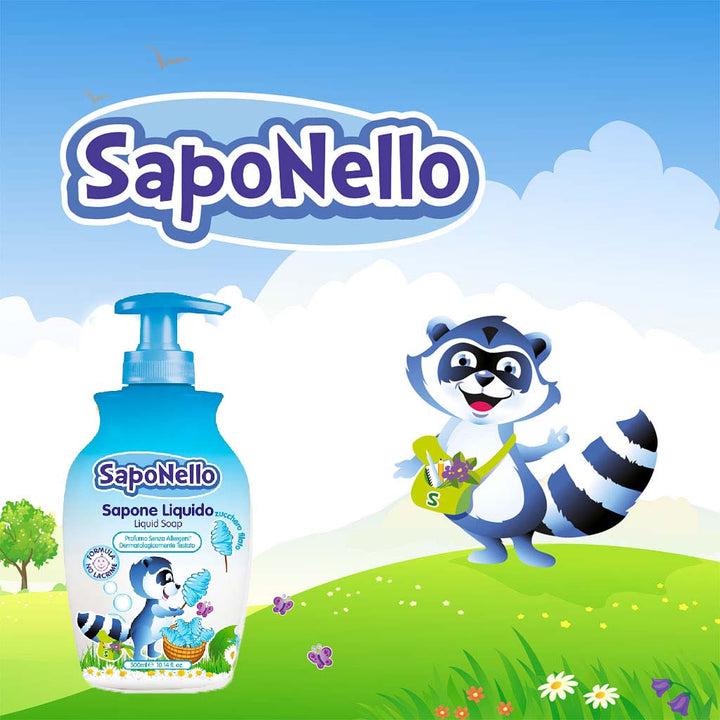 Saponello Baby Liquid Soap Cotton Candy 300ml - Easy Pharmacy LLC