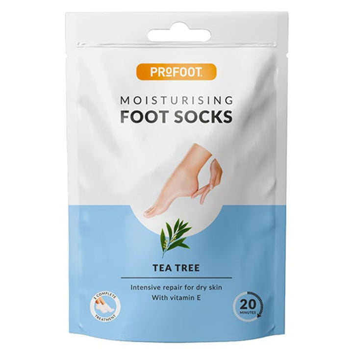 Profoot Deep Moisturizing Foot Socks With Tea Tree & Vitamin E For Dry Skin Repair, Pack of 1 Pair - Easy Pharmacy LLC