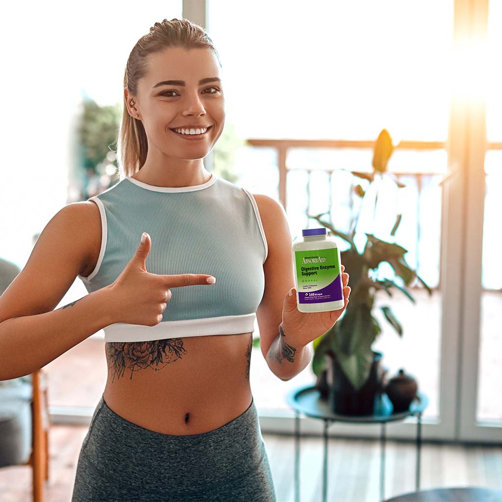 Nature's Sources AbsorbAid Digestive Enzyme Vegetarian Capsules For Digestive Support, Pack of 240's - Easy Pharmacy LLC