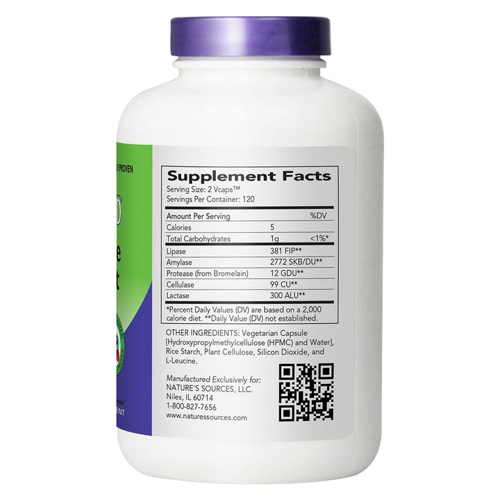 Nature's Sources AbsorbAid Digestive Enzyme Vegetarian Capsules For Digestive Support, Pack of 240's - Easy Pharmacy LLC