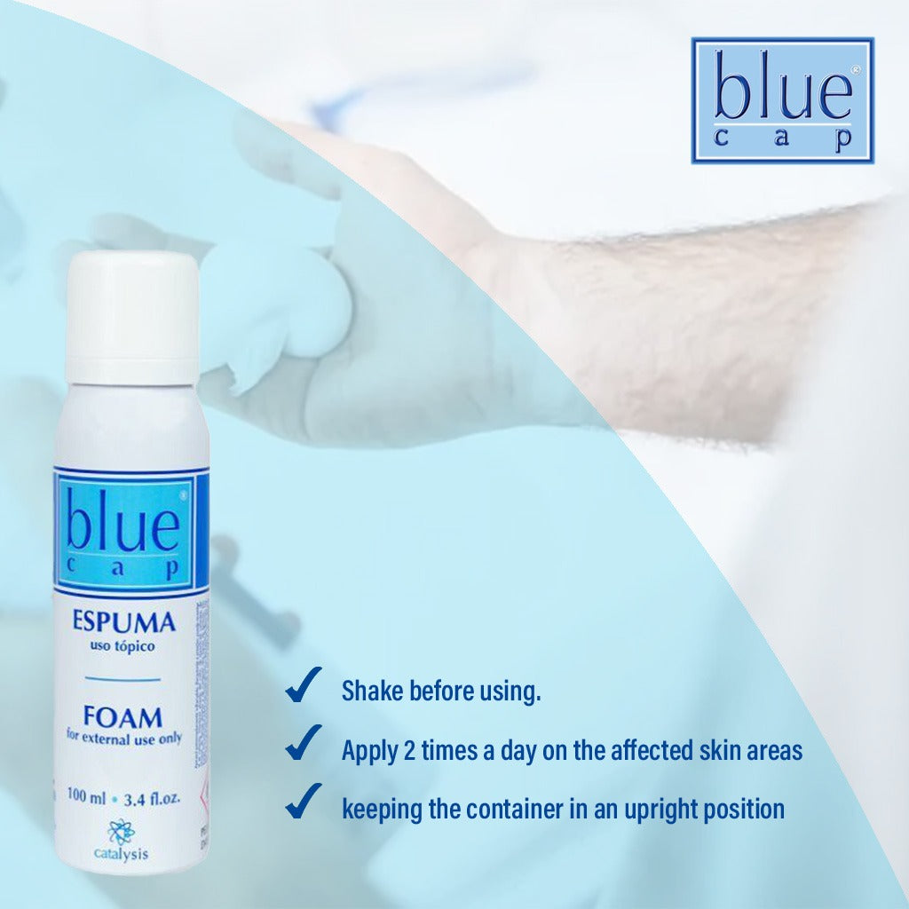 Blue Cap Facial Cleansing Foam For Dry, Irritated & Itchy Skin 100ml - Easy Pharmacy LLC