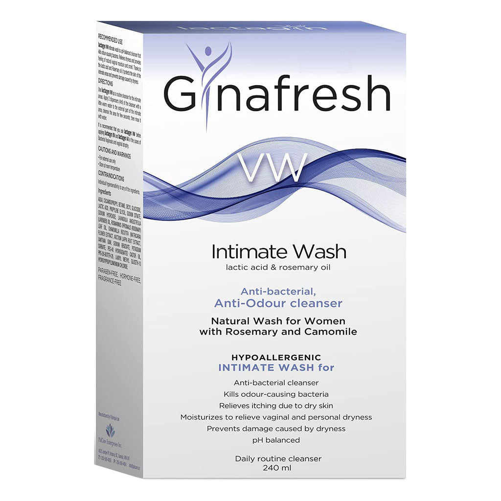 Gynafresh VW Anti-Odour Cleansing Anti-Bacterial Intimate Wash For Women 240ml - Easy Pharmacy LLC