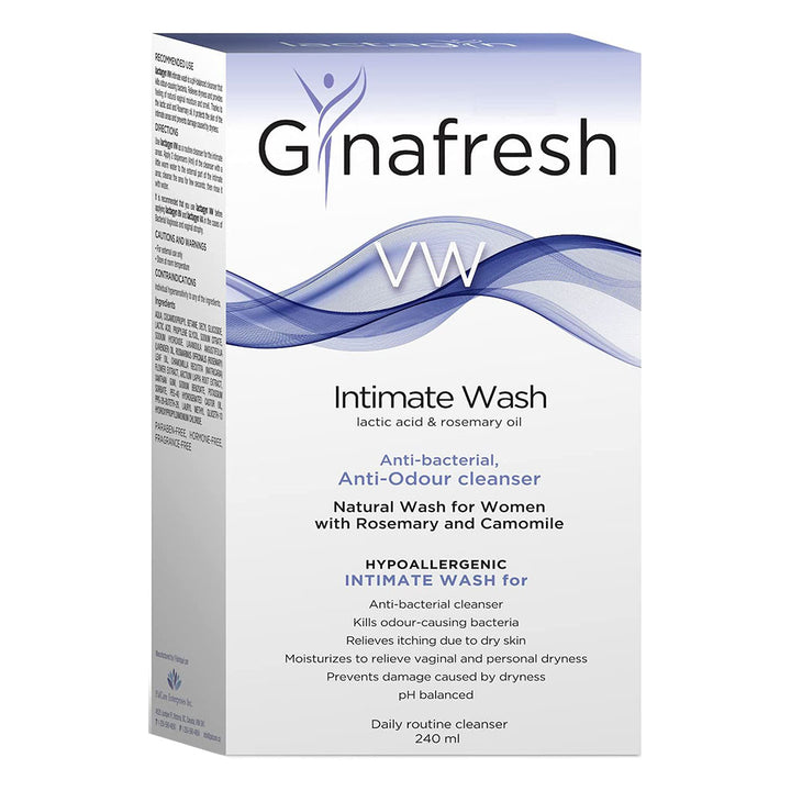 Gynafresh VW Anti-Odour Cleansing Anti-Bacterial Intimate Wash For Women 240ml - Easy Pharmacy LLC