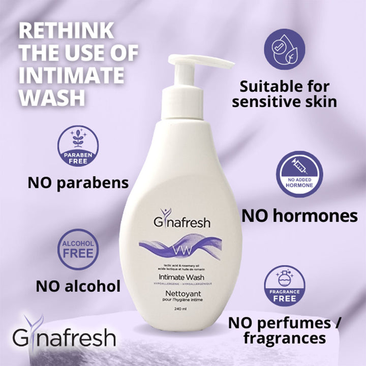 Gynafresh VW Anti-Odour Cleansing Anti-Bacterial Intimate Wash For Women 240ml - Easy Pharmacy LLC