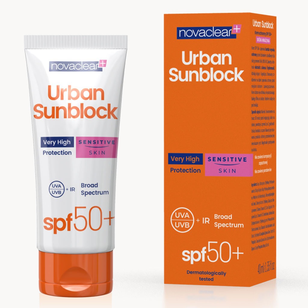 Novaclear Urban Sunblock SPF 50+ Face Sunscreen For Sensitive Skin 40ml, Value Pack of 1+2's - Easy Pharmacy LLC
