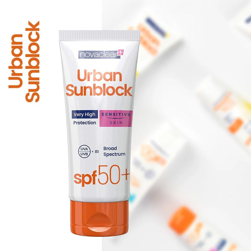 Novaclear Urban Sunblock SPF 50+ Face Sunscreen For Sensitive Skin 40ml, Value Pack of 1+2's - Easy Pharmacy LLC