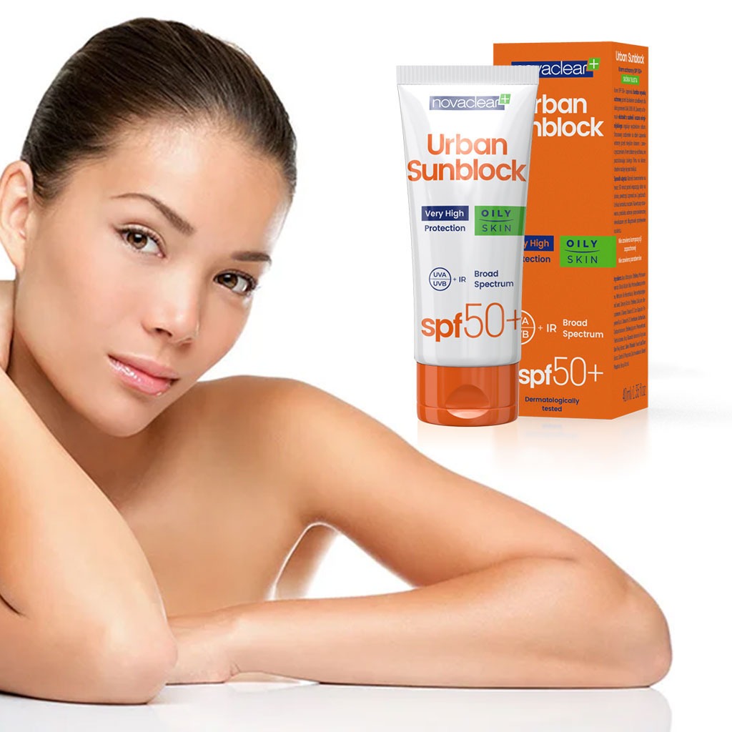 Novaclear Urban Sunblock SPF 50+ Face Sunscreen For Oily Skin 40ml, Value Pack of 1+2's - Easy Pharmacy LLC