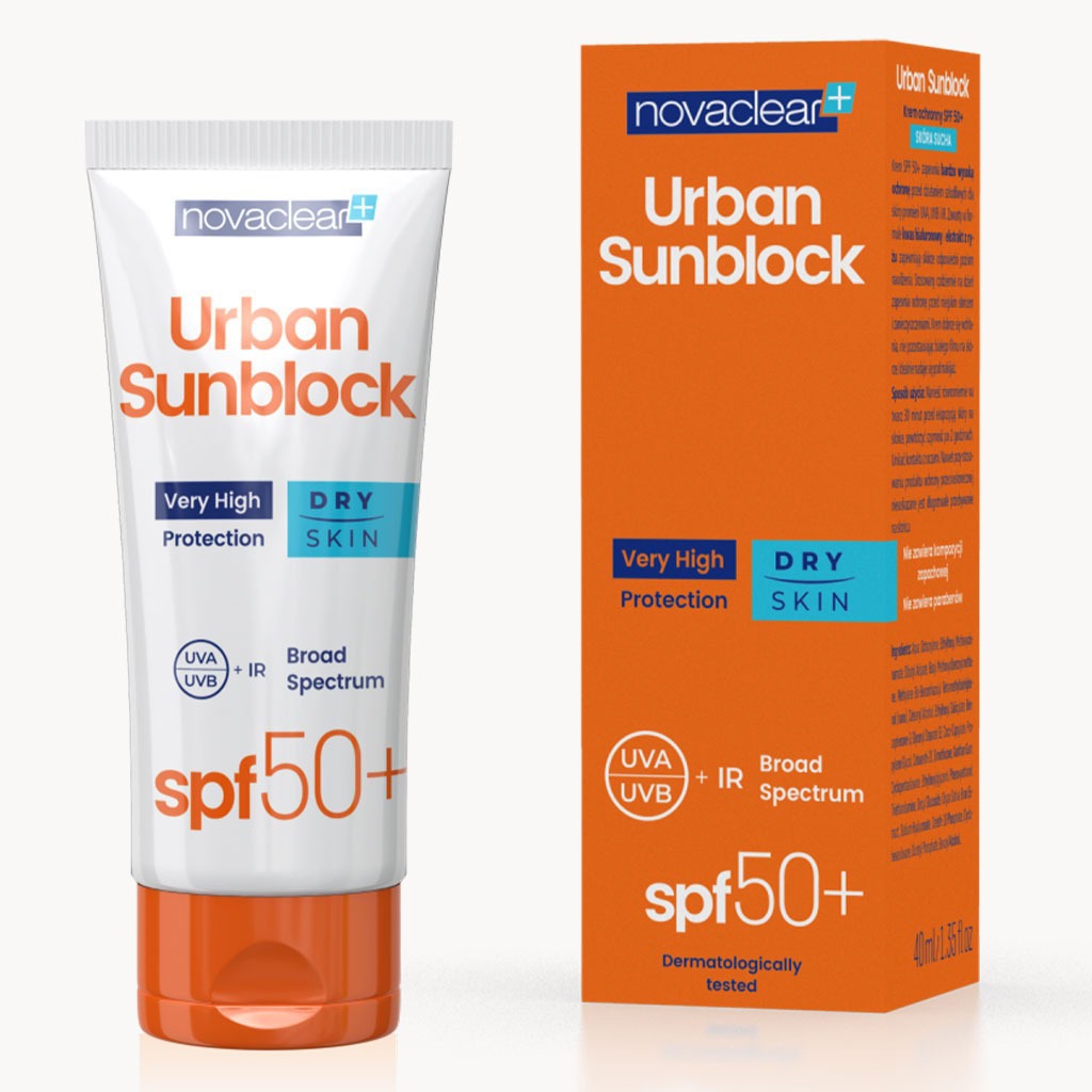 Novaclear Urban Sunblock SPF 50+ Face Sunscreen For Dry Skin 40ml, Value Pack of 1+2's - Easy Pharmacy LLC