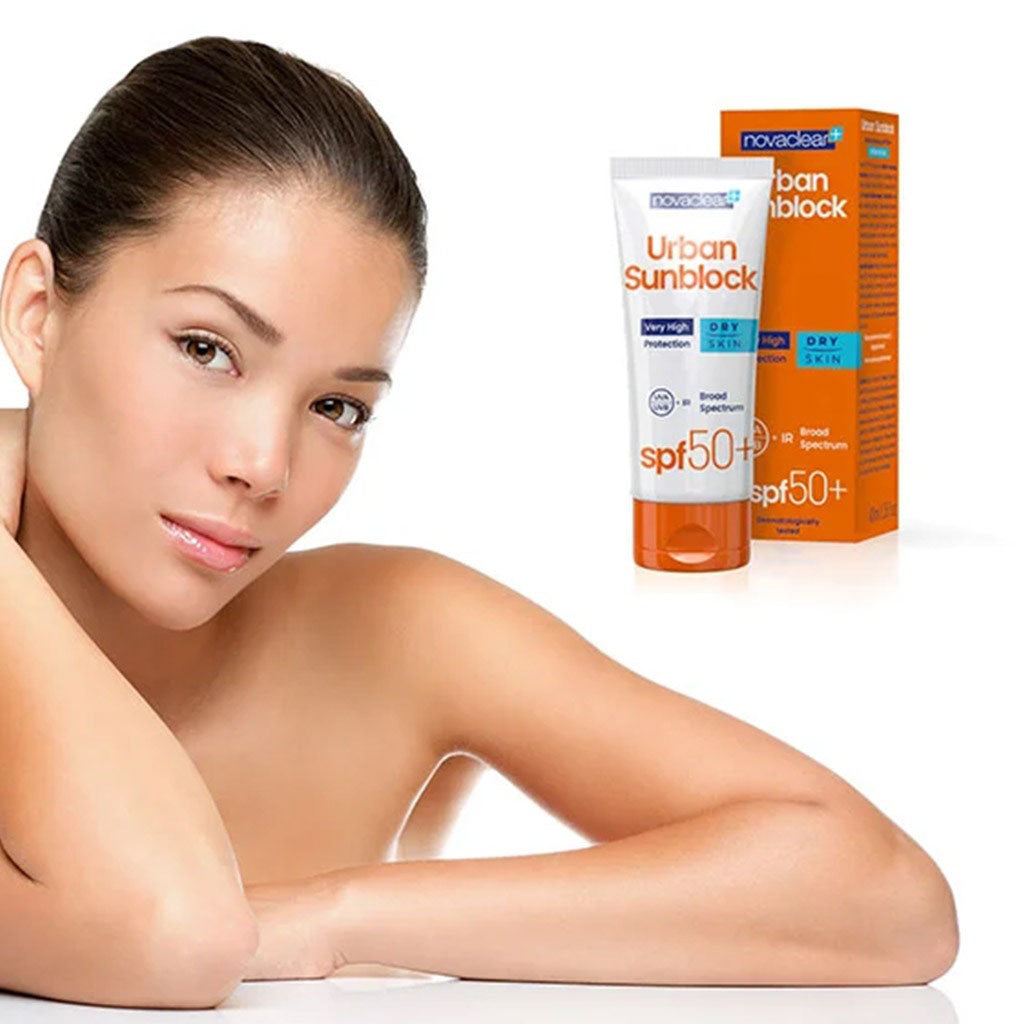 Novaclear Urban Sunblock SPF 50+ Face Sunscreen For Dry Skin 40ml, Value Pack of 1+2's - Easy Pharmacy LLC