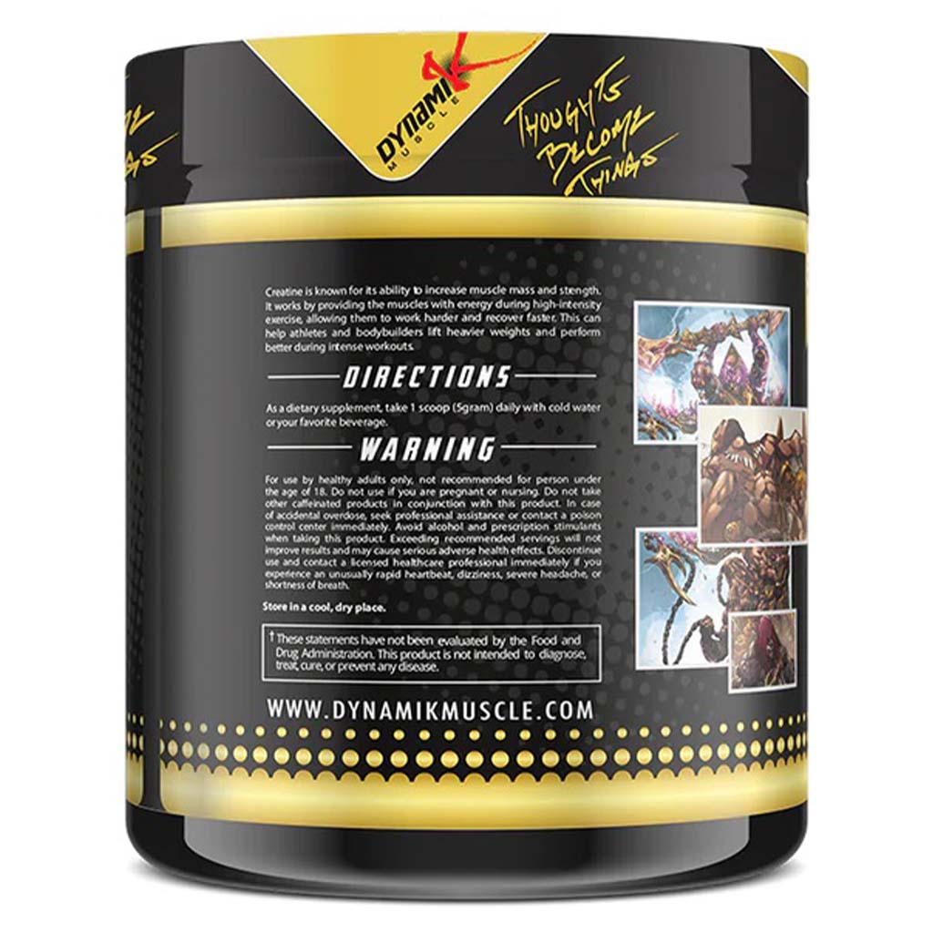 Dynamik Muscle Creatine Powder For Muscle Growth - 60 Servings - 300g - Easy Pharmacy LLC