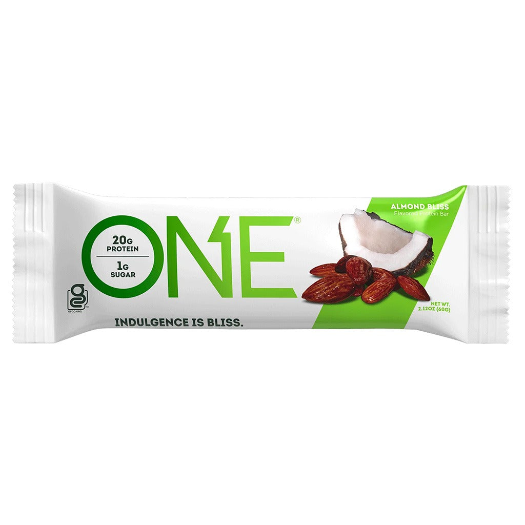One Bar Gluten Free Protein Almond Bliss Flavored Protein Bar 60g - Easy Pharmacy LLC