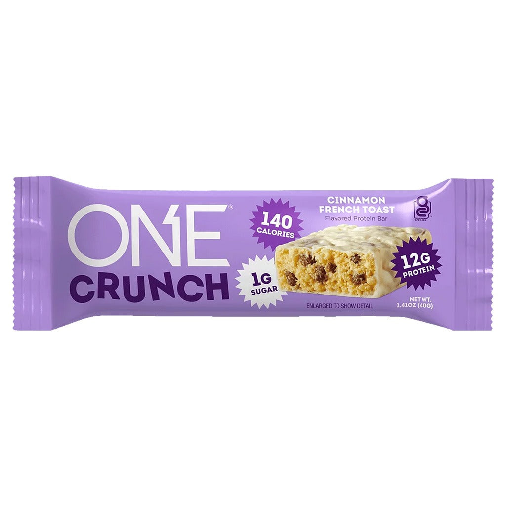 One Bar Gluten Free Crunch Cinnamon French Toast Flavored Protein Bar 40g - Easy Pharmacy LLC