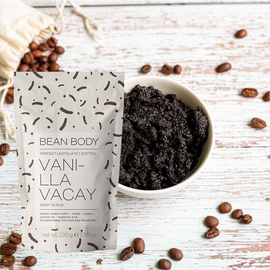 BeanBody Vanilla Vacay Exfoliating Body Scrub 220g - Easy Pharmacy LLC