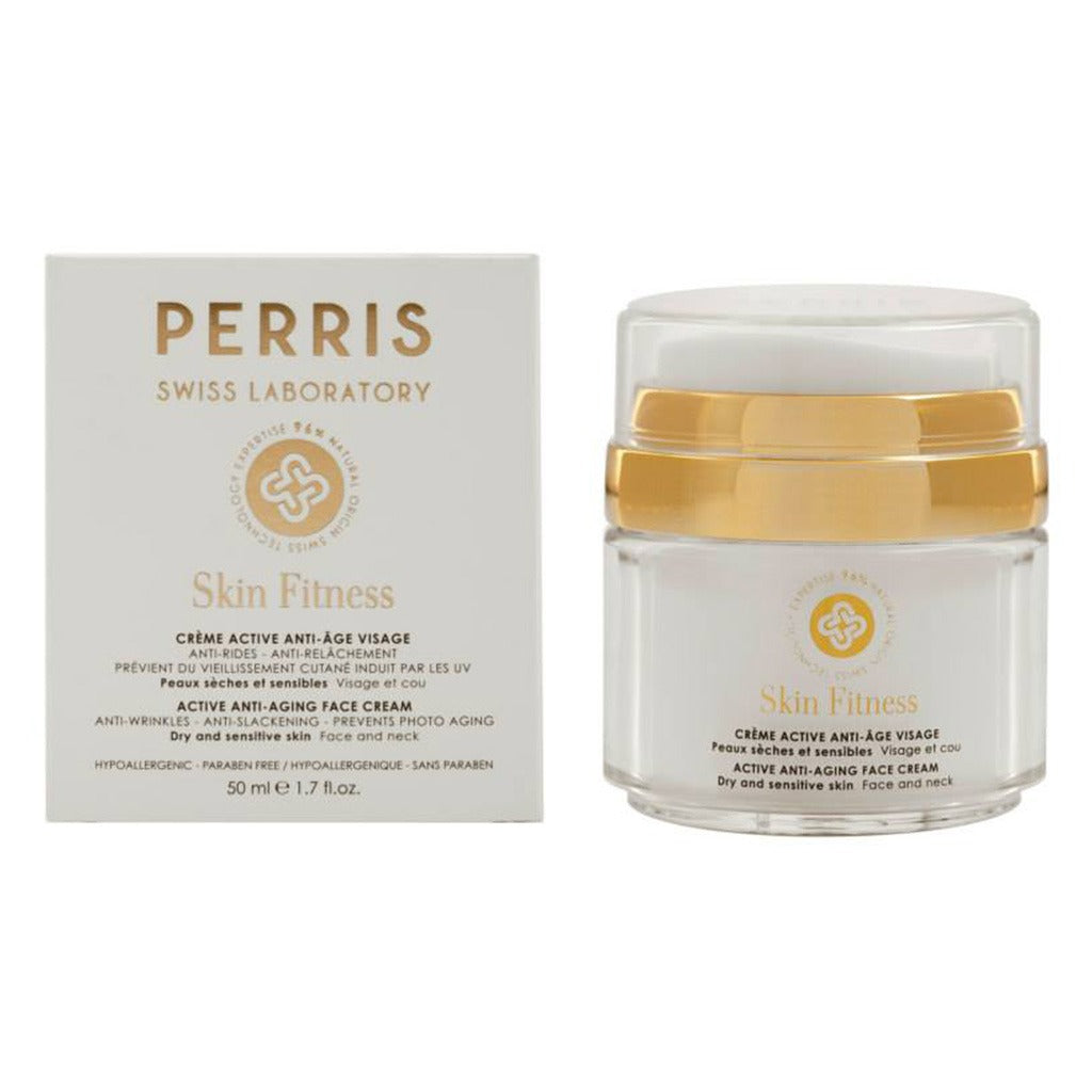 Perris Swiss Laboratory Skin Fitness Active Anti-Aging Face Cream For Dry & Sensitive Skin 50ml - Easy Pharmacy LLC