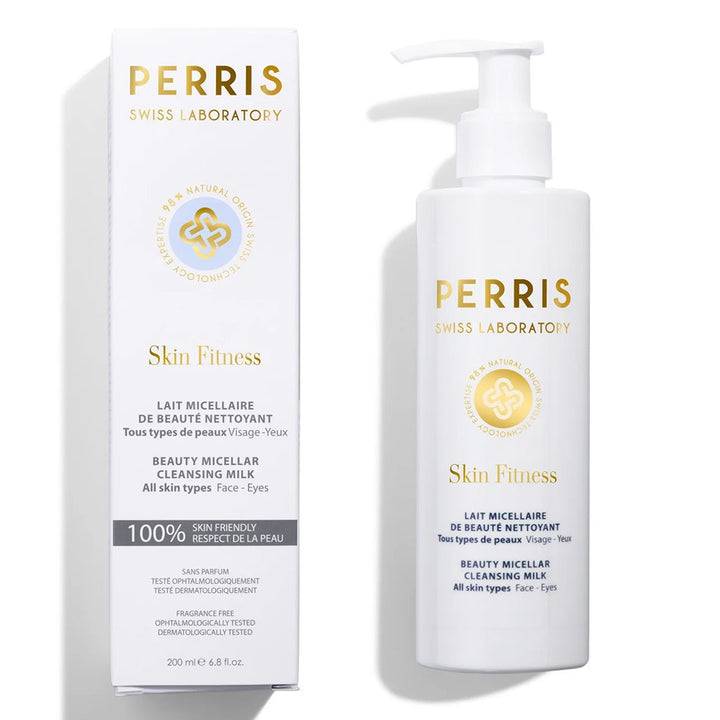 Perris Swiss Laboratory Skin Fitness Beauty Micellar Make-up removing & Cleansing Milk For Face & Eyes 200ml - Easy Pharmacy LLC