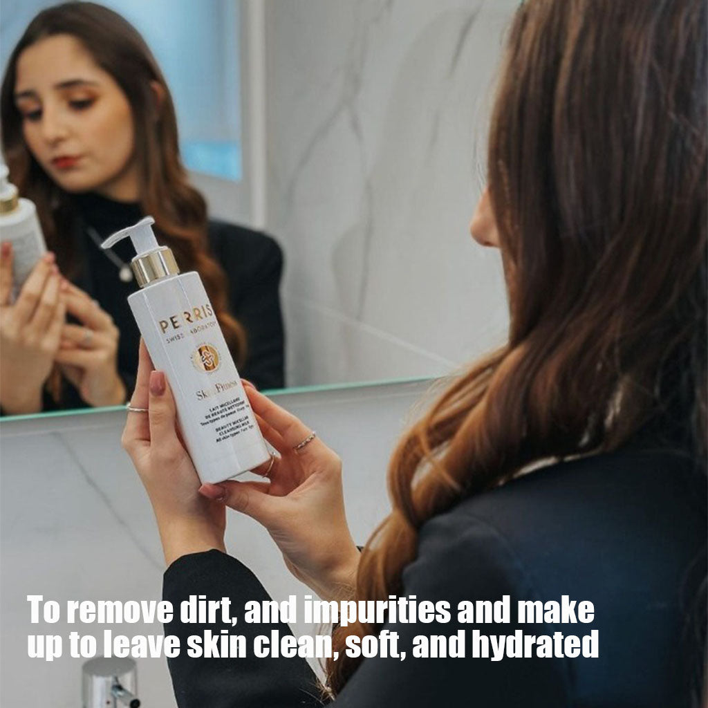 Perris Swiss Laboratory Skin Fitness Beauty Micellar Make-up removing & Cleansing Milk For Face & Eyes 200ml - Easy Pharmacy LLC