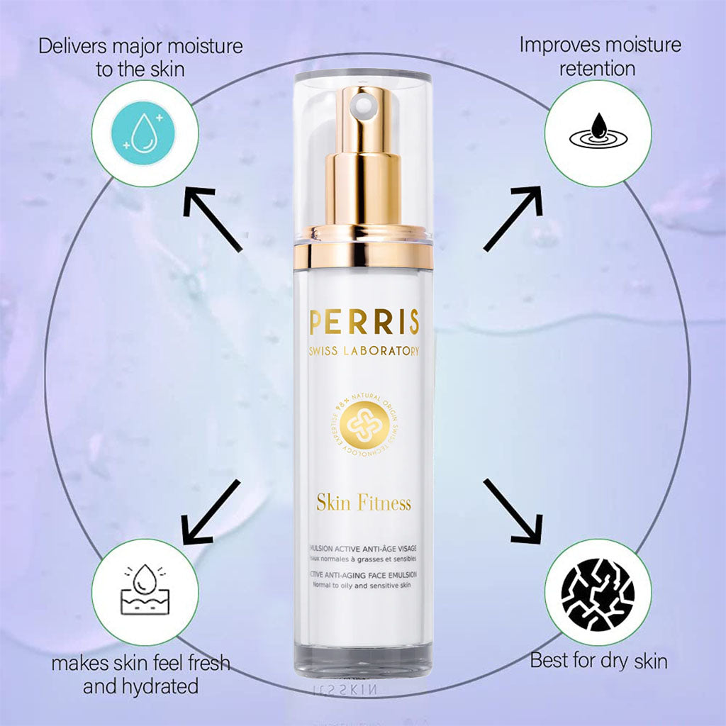 Perris Swiss Laboratory Skin Fitness Active Anti-Aging Face Emulsion For Normal, Oily & Sensitive Skin 50ml - Easy Pharmacy LLC
