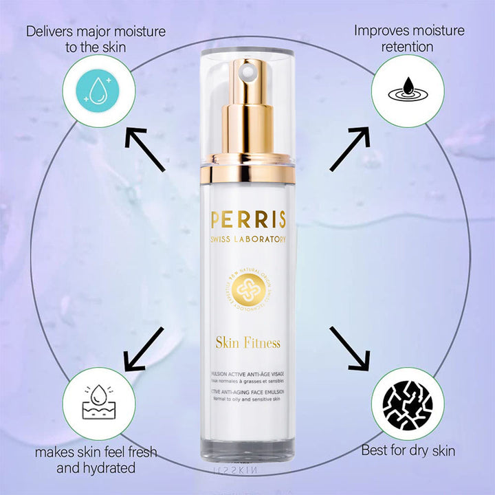 Perris Swiss Laboratory Skin Fitness Active Anti-Aging Face Emulsion For Normal, Oily & Sensitive Skin 50ml - Easy Pharmacy LLC