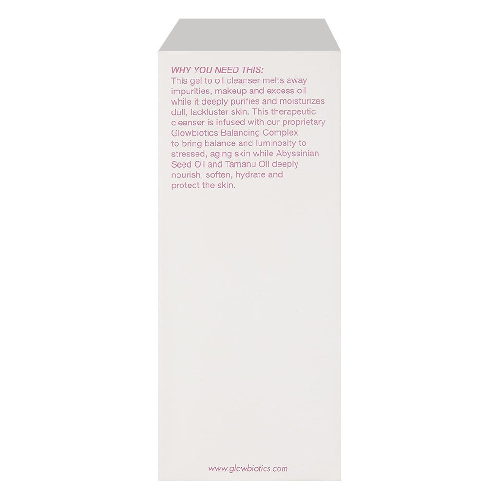 GlowBiotics Probiotic Nourishing Gel To Oil Cleanser For Dry, Normal And Sensitive Skin 120ml - Easy Pharmacy LLC