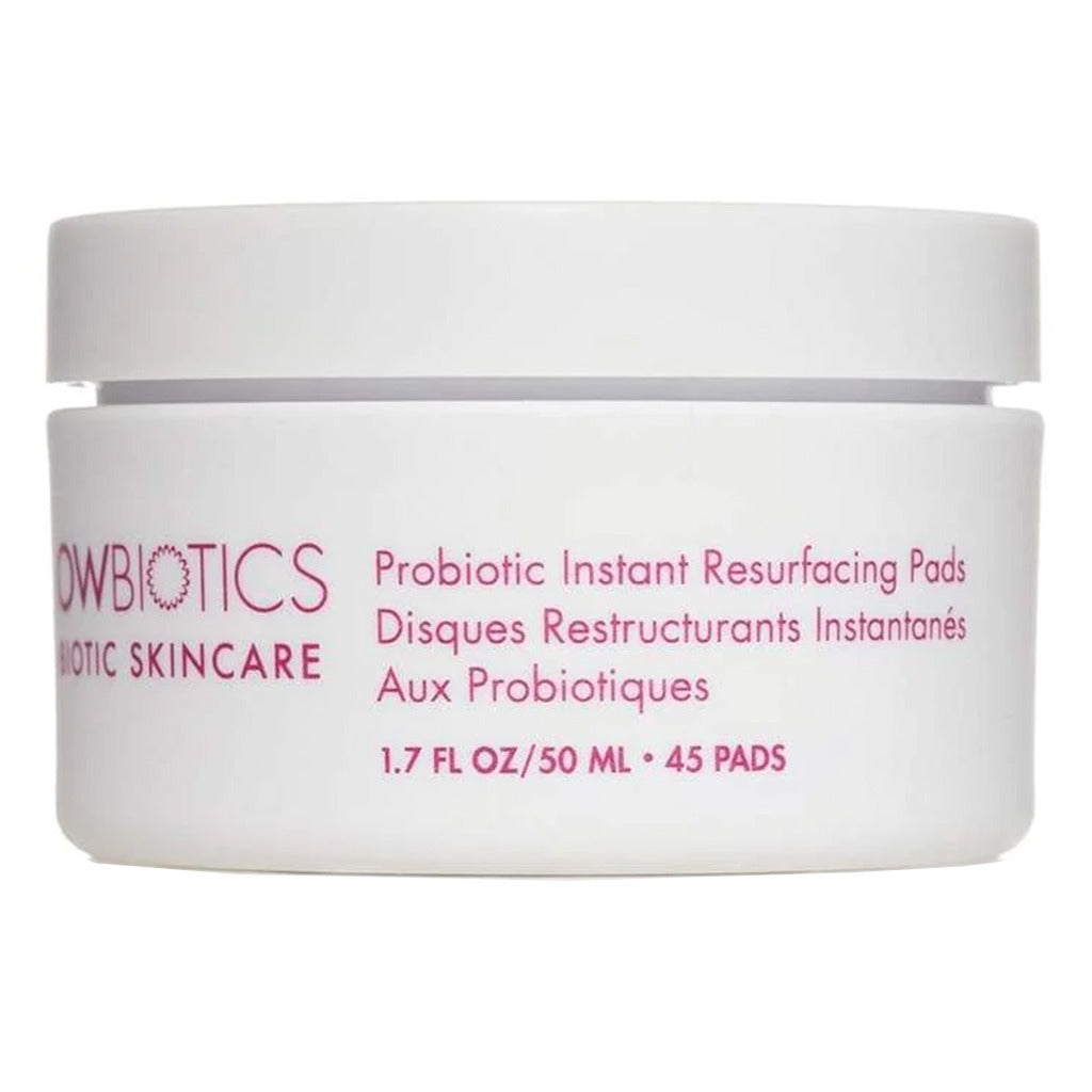 GlowBiotics Probiotic Instant Resurfacing Gentle Facial Exfoliating Pads With AHA, Pack of 45's - Easy Pharmacy LLC