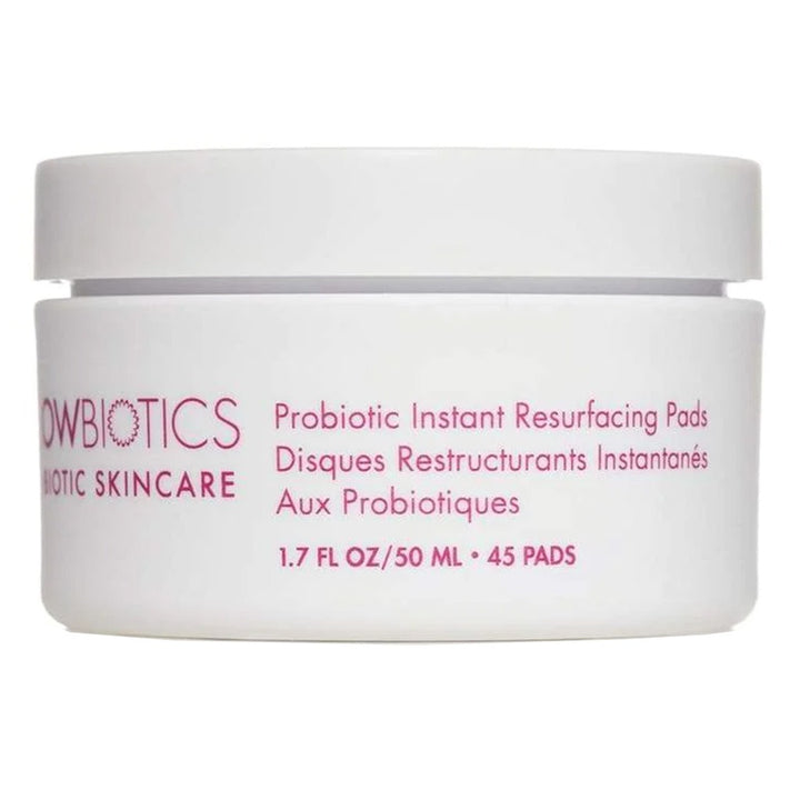 GlowBiotics Probiotic Instant Resurfacing Gentle Facial Exfoliating Pads With AHA, Pack of 45's - Easy Pharmacy LLC