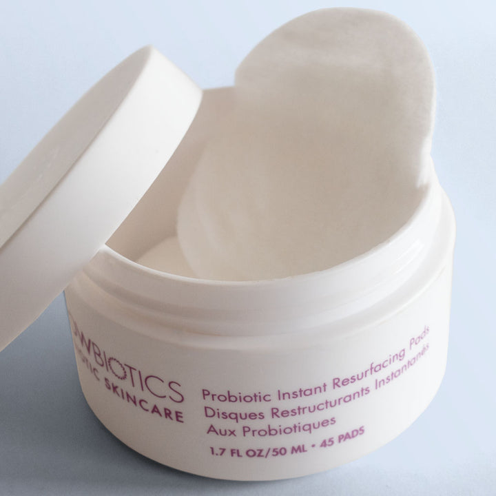 GlowBiotics Probiotic Instant Resurfacing Gentle Facial Exfoliating Pads With AHA, Pack of 45's - Easy Pharmacy LLC