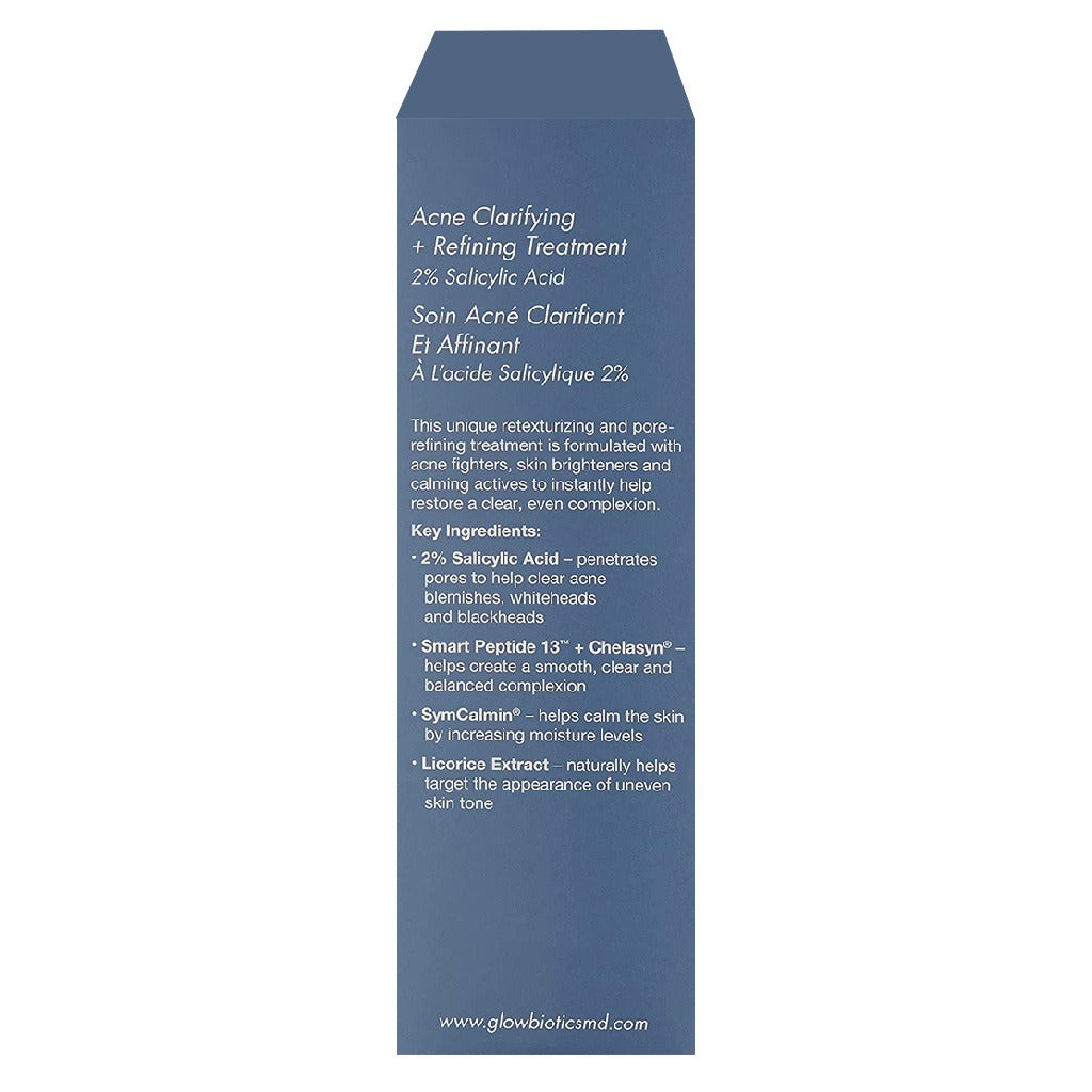 GlowBiotics Probiotic Acne Clarifying + Refining Treatment With AHA & BHA For Oily And Combination Skin 30ml - Easy Pharmacy LLC