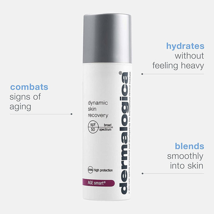 Dermalogica Dynamic Skin Recovery Anti-Aging Face Sunscreen Moisturizer With SPF50, 50ml - Easy Pharmacy LLC