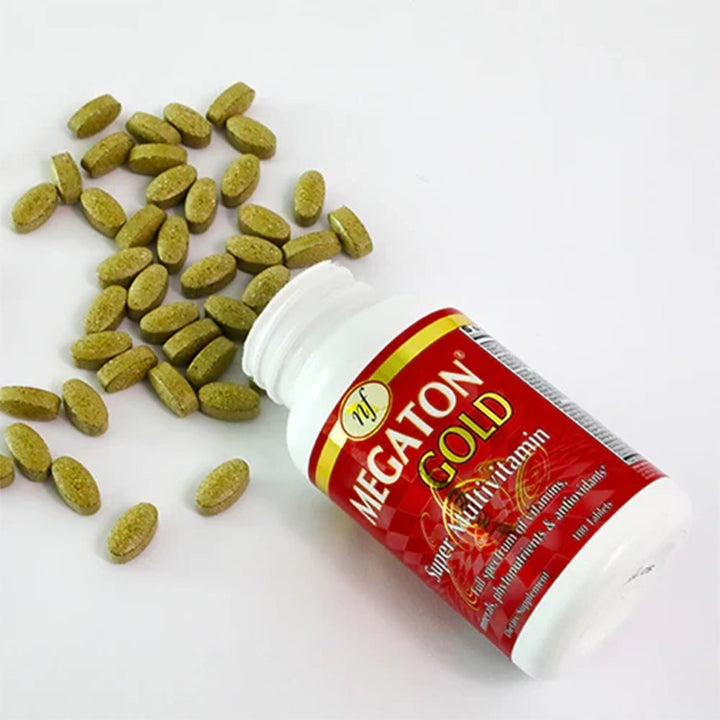 Natural Fervor Megaton Gold Super Multivitamin Supplement Tablets, Pack of 100's - Easy Pharmacy LLC