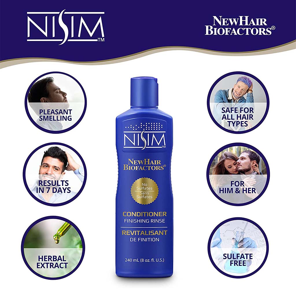 Nisim NewHair Biofactors Finishing Rinse Sulfate Free Conditioner 240ml - Easy Pharmacy LLC
