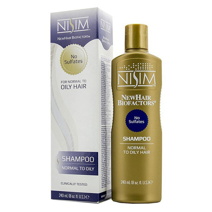 Nisim NewHair Biofactors Sulphate Free Shampoo For Normal To Oily Hair 240ml - Easy Pharmacy LLC