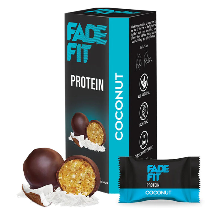Fade Fit Protein Balls Snack, Coconut 30g - Easy Pharmacy LLC