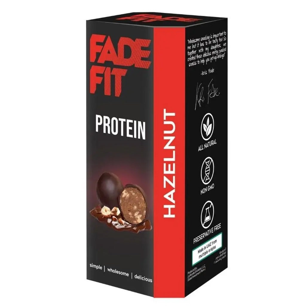 Fade Fit Protein Balls Snack, Hazelnut 30g - Easy Pharmacy LLC