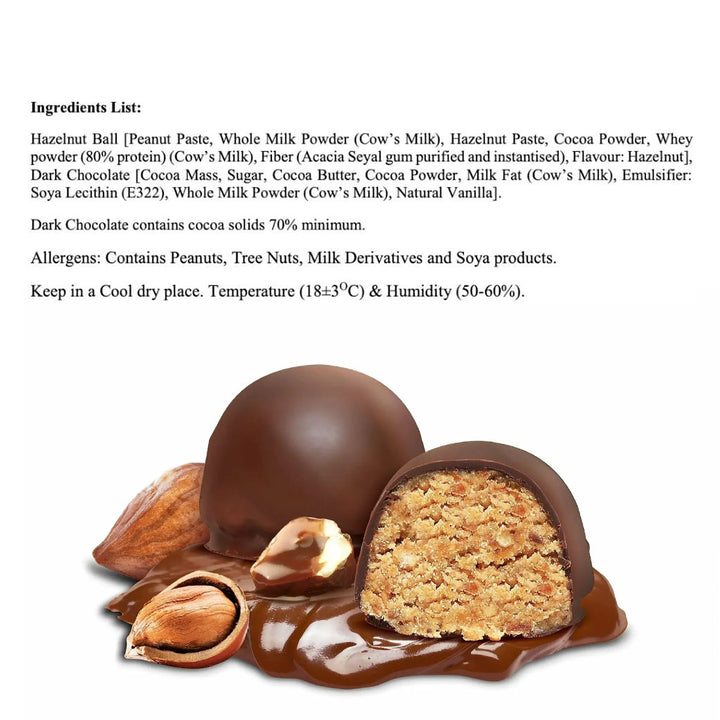 Fade Fit Protein Balls Snack, Hazelnut 30g - Easy Pharmacy LLC