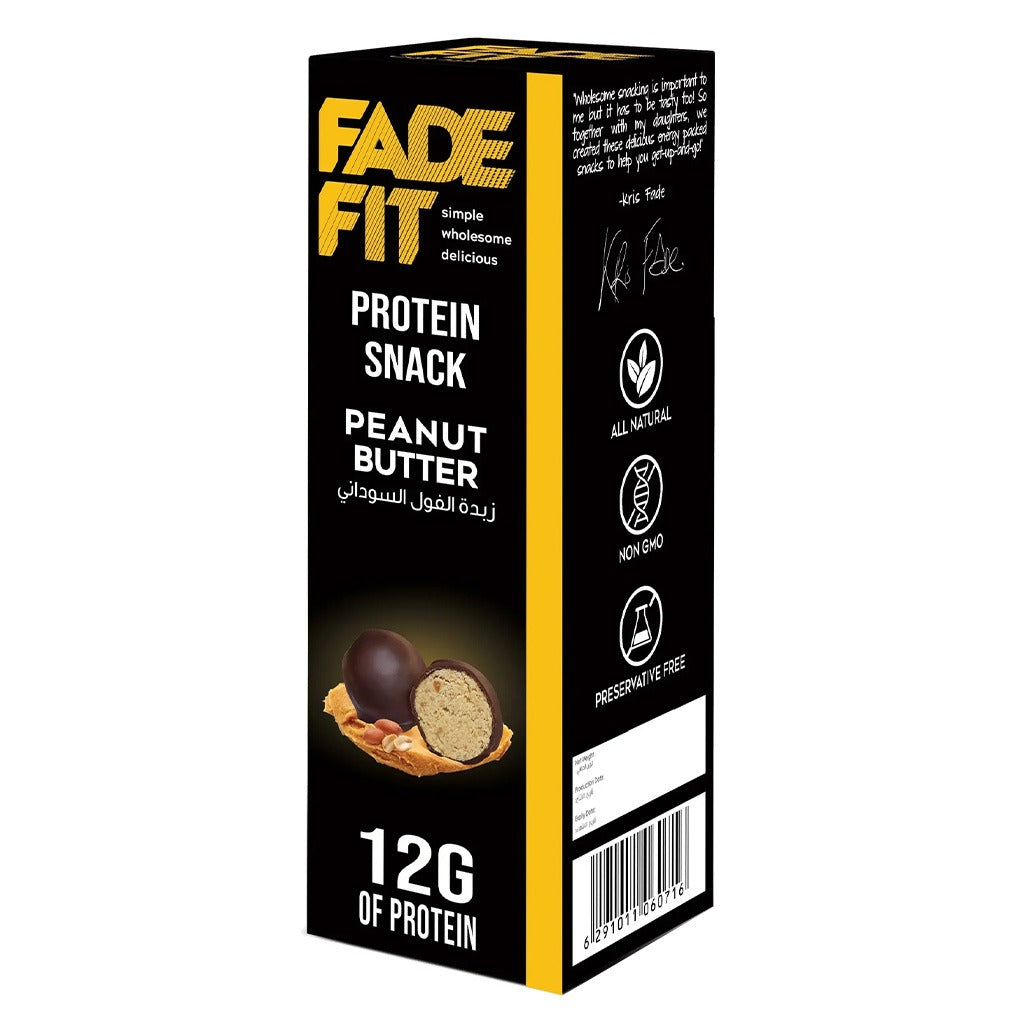 Fade Fit Protein Balls Snack, Peanut Butter 60g - Easy Pharmacy LLC