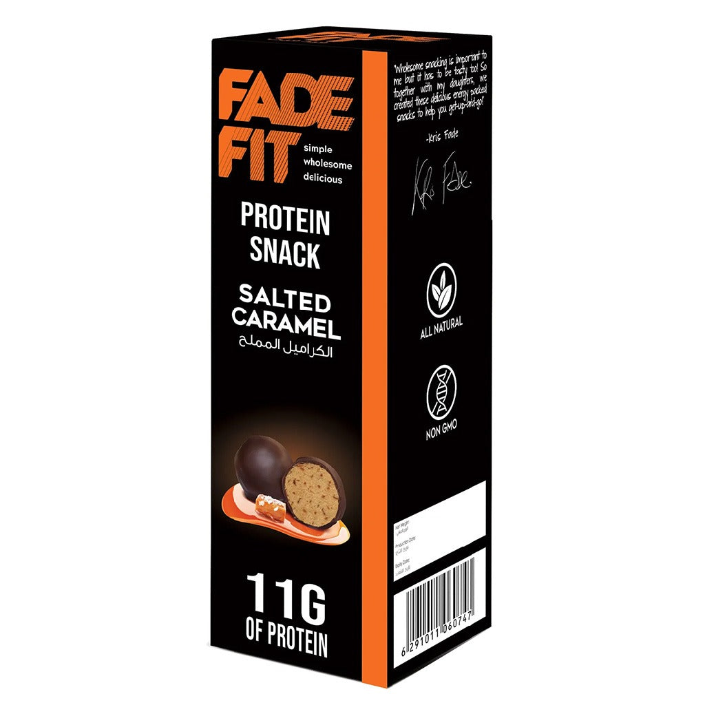 Fade Fit Protein Balls Snack, Salted Caramel 60g - Easy Pharmacy LLC