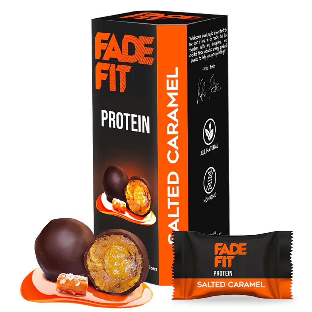 Fade Fit Protein Balls Snack, Salted Caramel 60g - Easy Pharmacy LLC