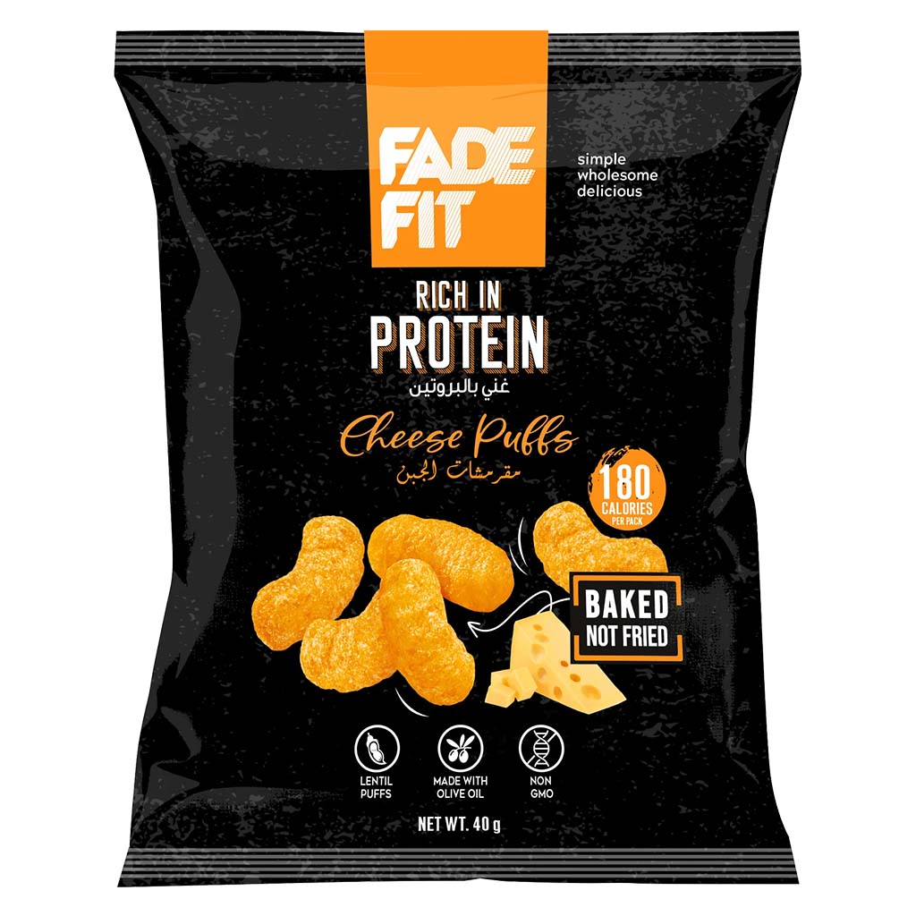 Fade Fit Rich In Protein Cheese Baked Puffs 40g - Easy Pharmacy LLC