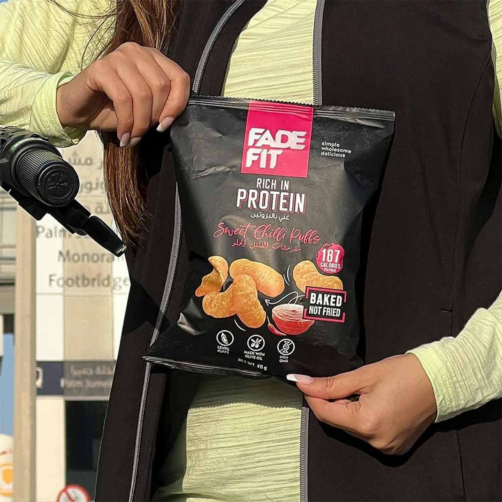 Fade Fit Rich In Protein Sweet Chilli Baked Puffs 40g - Easy Pharmacy LLC