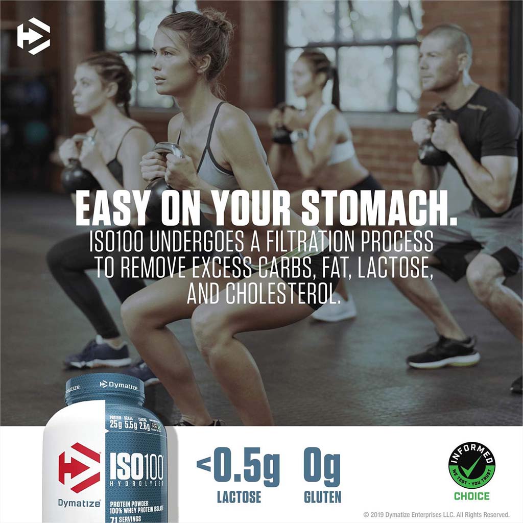 Dymatize ISO100 Fast Absorbing Whey Protein Powder For Muscle Recovery, Gourmet Vanilla 1.3lbs. - Easy Pharmacy LLC