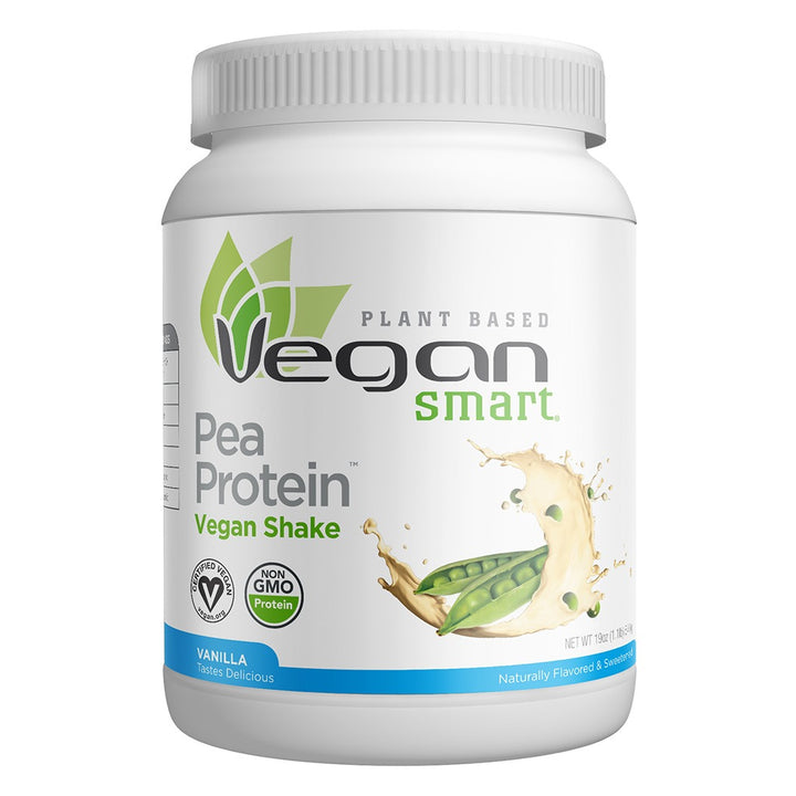 Naturade Plant Based VeganSmart Pea Protein Vegan Shake Powder, Vanilla Flavor, 15 Servings - 540g - Easy Pharmacy LLC