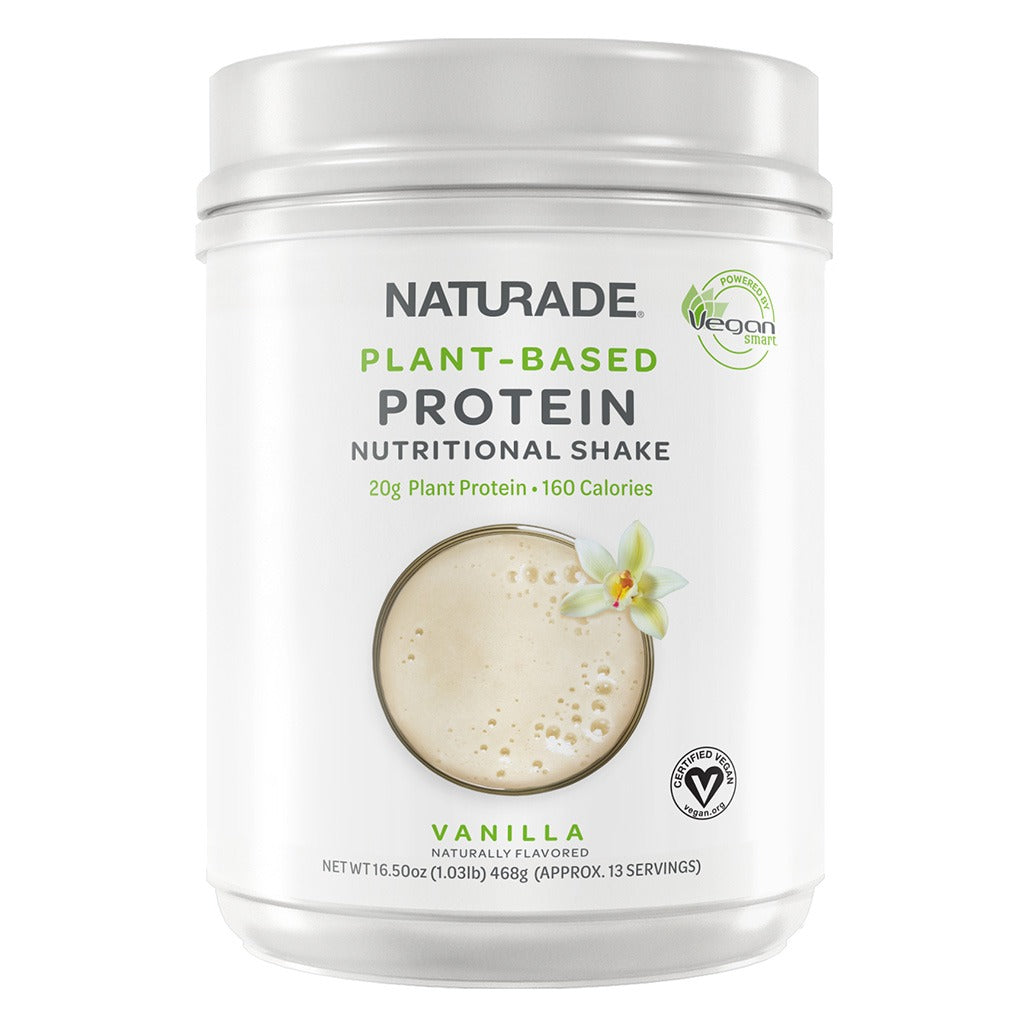 Naturade Plant-Based Nutritional Shake Powder, Vanilla Flavor, 13 Servings - 468g - Easy Pharmacy LLC