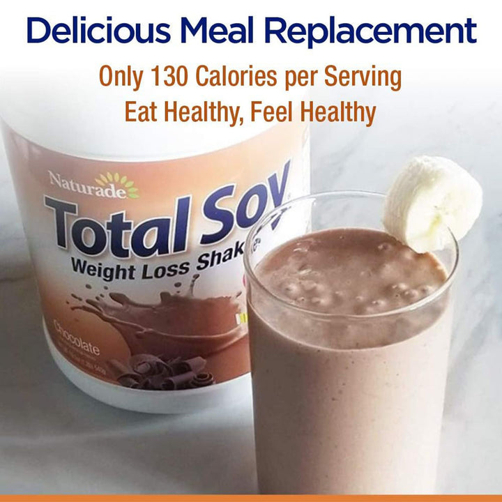 Naturade Total Soy Weight Loss Shake Powder, Chocolate Flavor, 15 Servings - 540g - Easy Pharmacy LLC