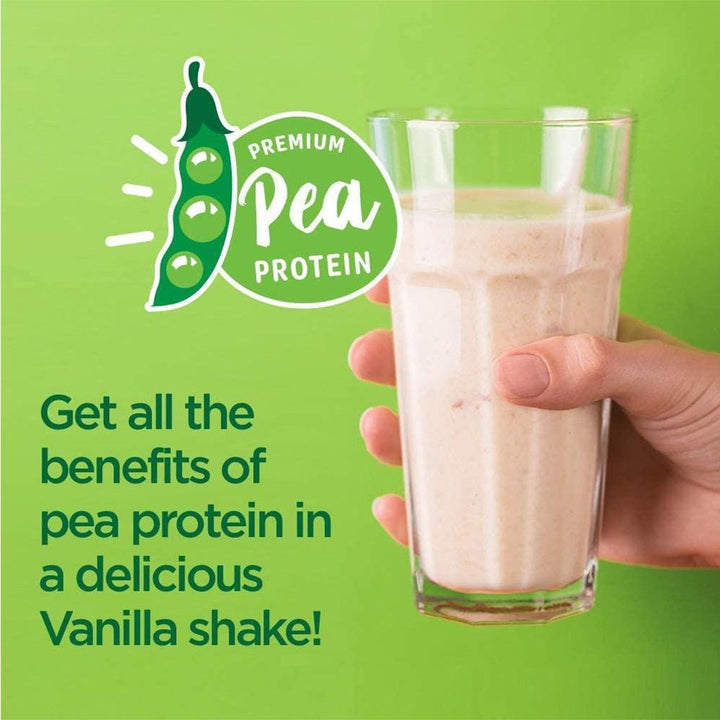 Naturade Pea Protein Vegan Shake Plant Based Protein Powder, Vanilla Flavor, 12 Servings - 444g - Easy Pharmacy LLC