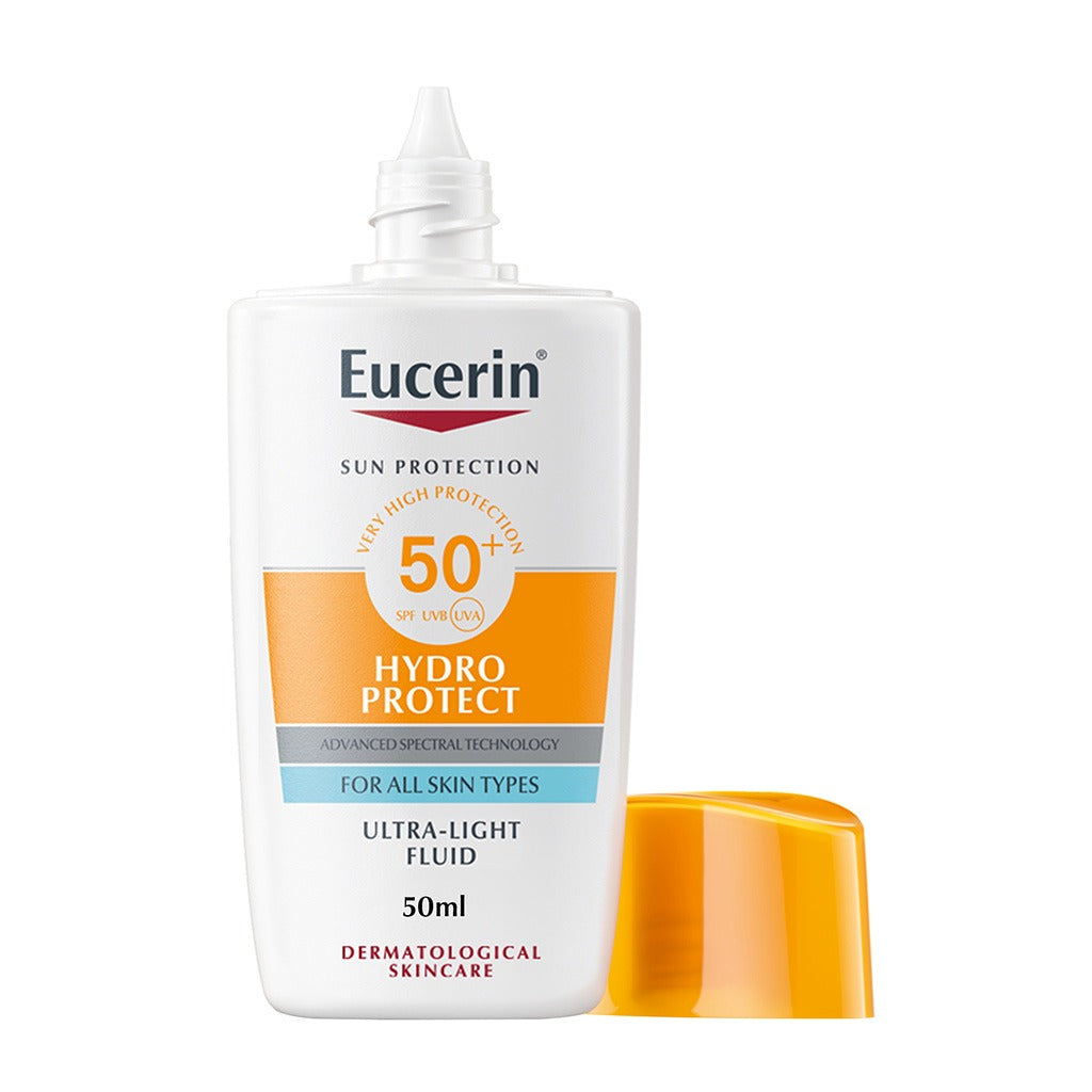 Eucerin Sun Face Hydro Protect SPF 50+ Ultra Light Fluid Sunscreen 50ml - Easy Pharmacy LLC