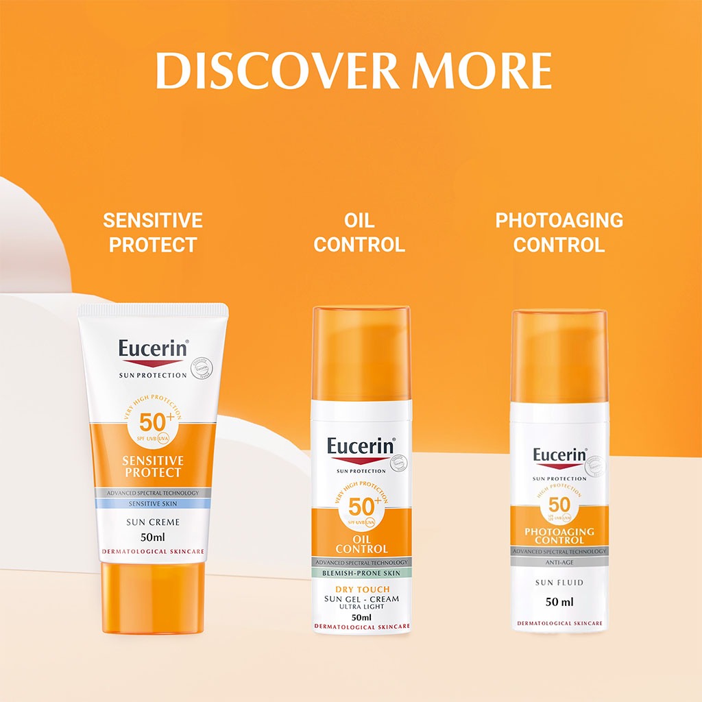 Eucerin Sun Face Hydro Protect SPF 50+ Ultra Light Fluid Sunscreen 50ml - Easy Pharmacy LLC
