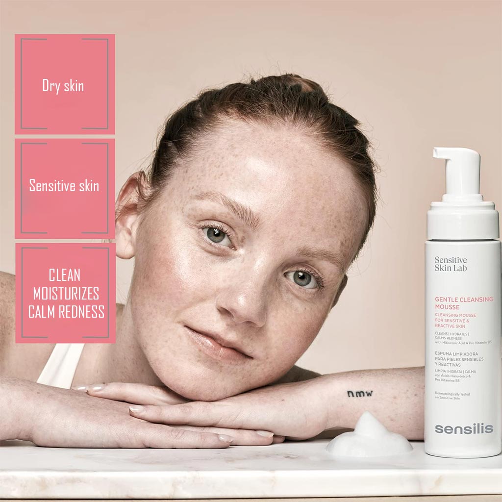 Sensitive Skin Lab Sensilis Gentle Facial Cleansing Mousse For Sensitive & Reactive Skin 200ml - Easy Pharmacy LLC